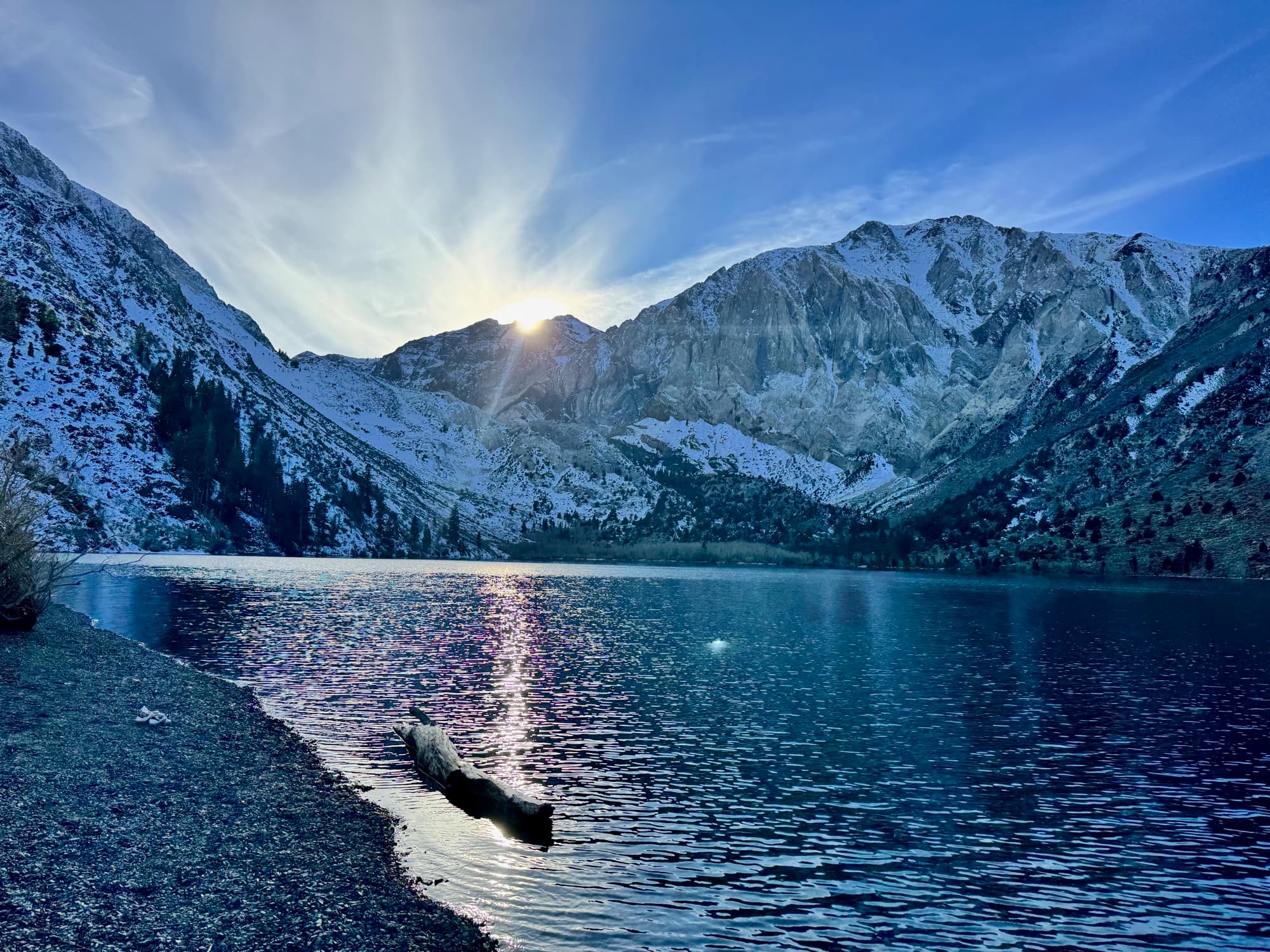 Mountain lake panorama in the Azorean highlands