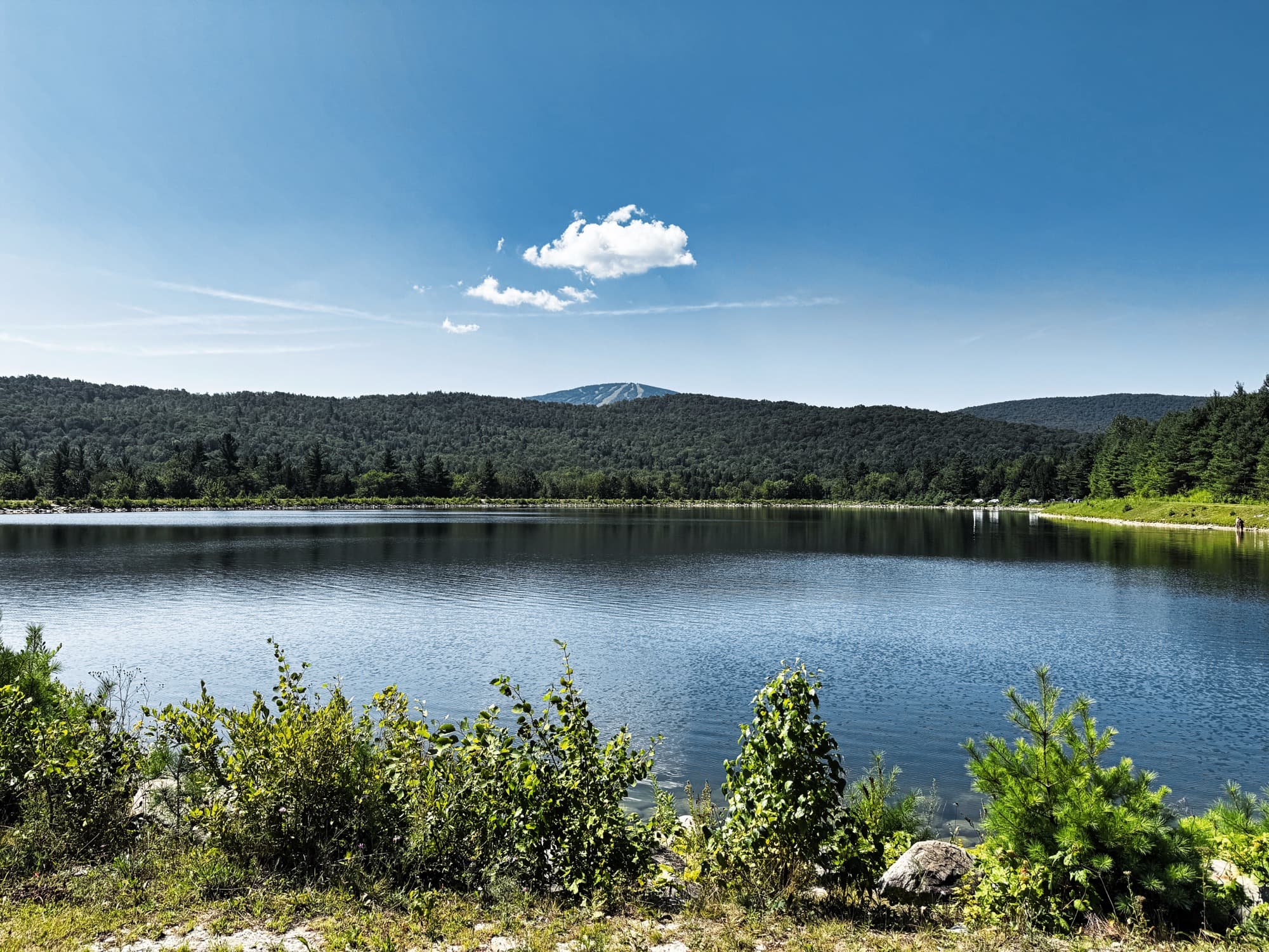 Sete Cidades twin lakes from the caldera rim
