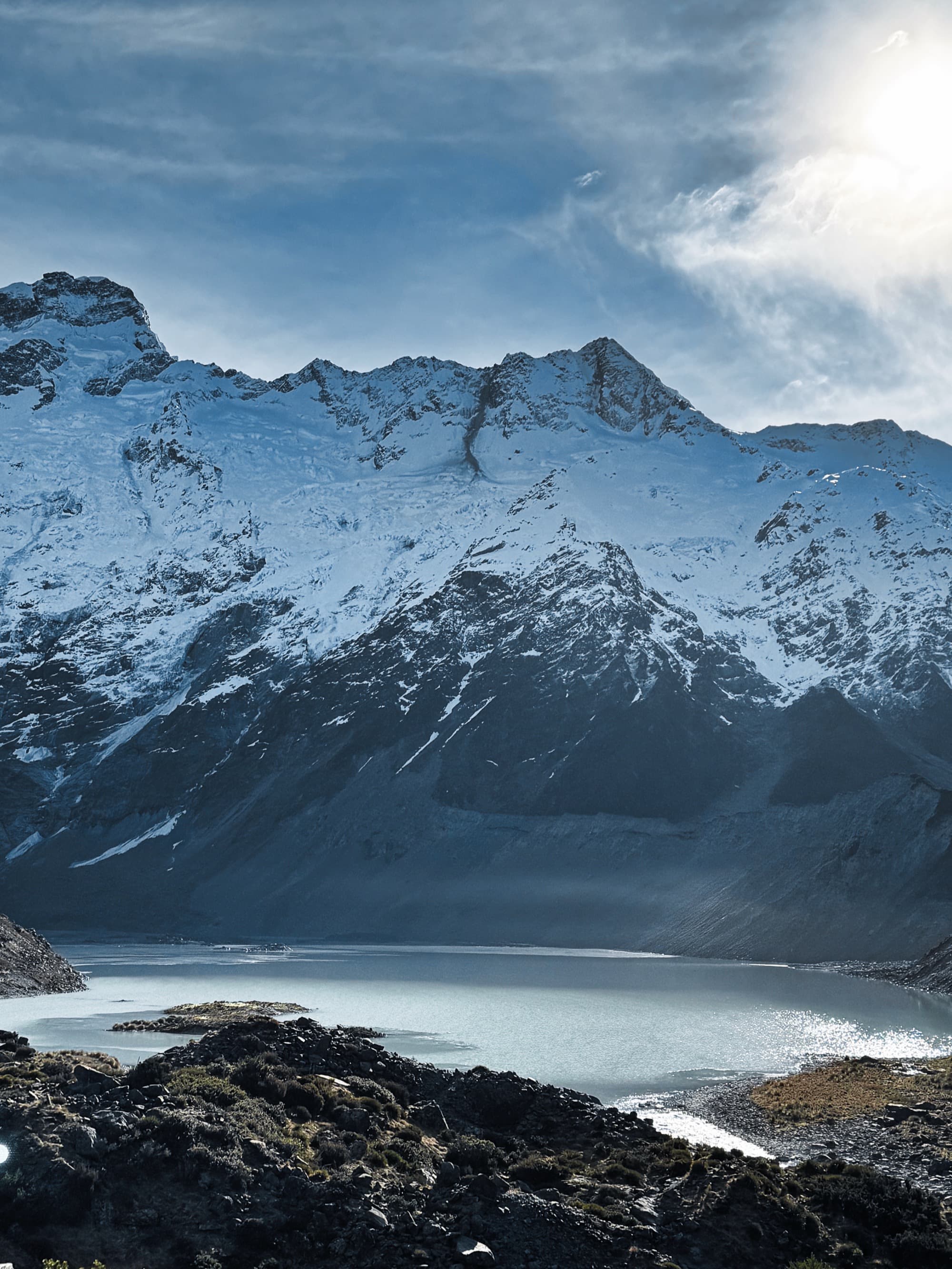 Volcanic peaks wrapped in Atlantic clouds