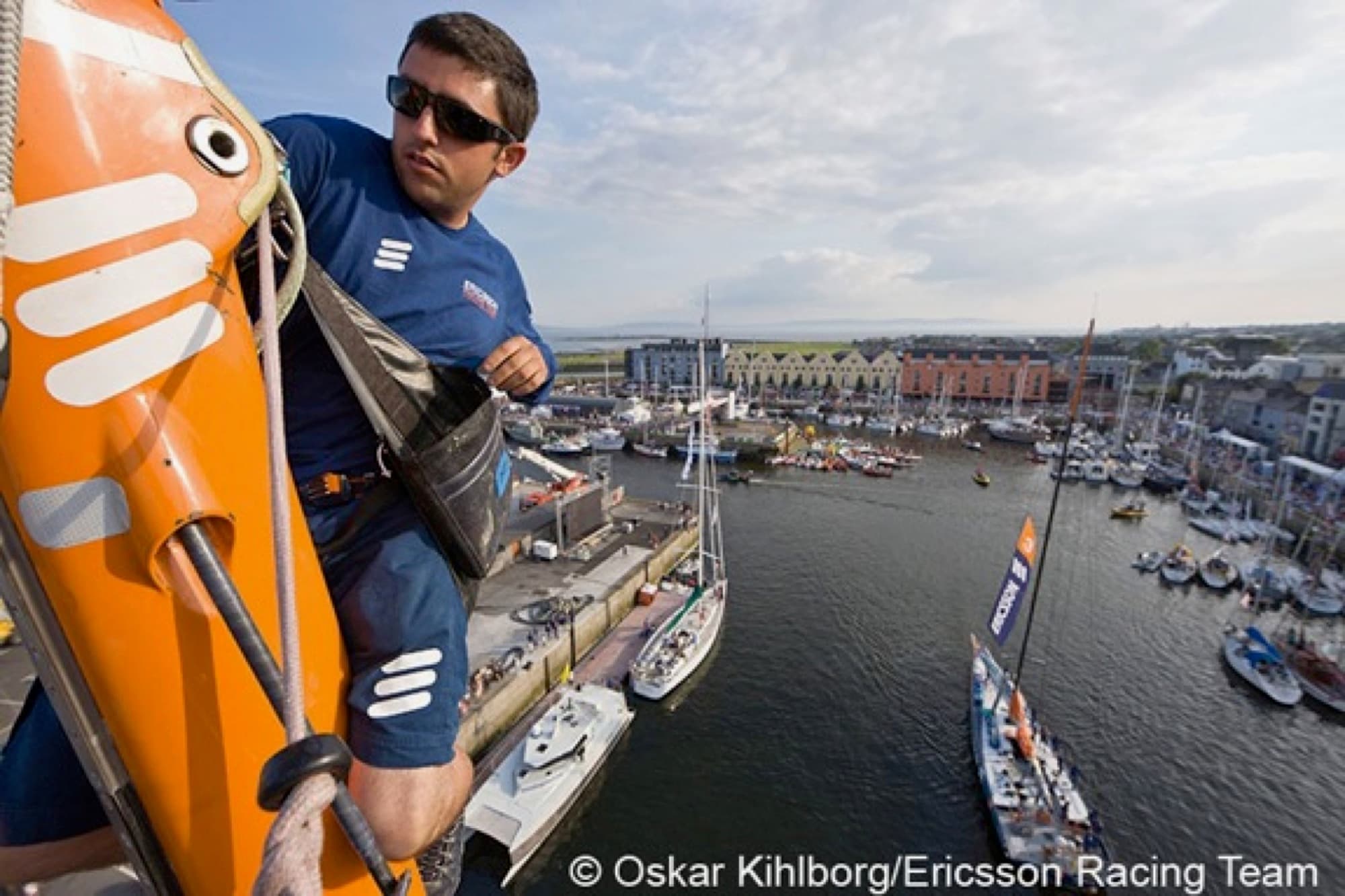 Island silhouette at sunset across the Pacific
