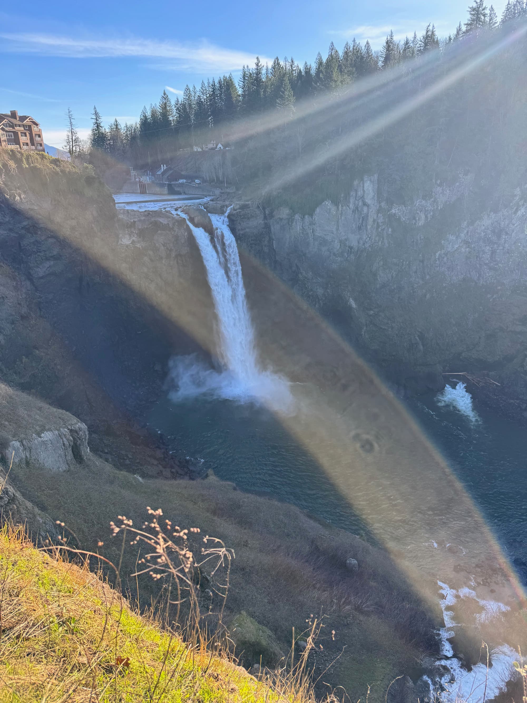 Turquoise lagoon over shallow reef